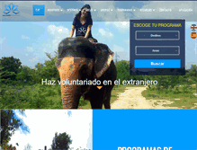 Tablet Screenshot of ecuadorvolunteer.org